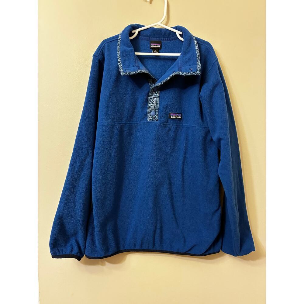 Patagonia Youth Large Blue Synchilla Snap-T Boy's Large Size 12